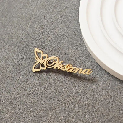 Butterfly Name Brooch