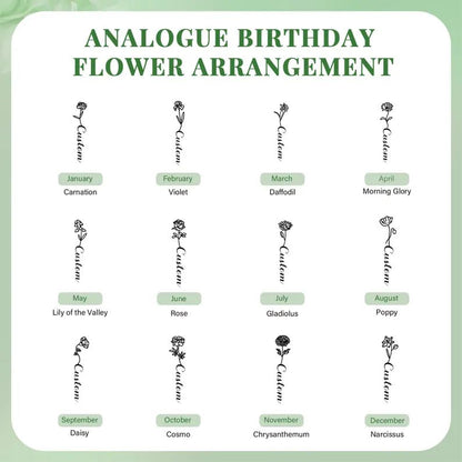 Birthflower Name Brooch