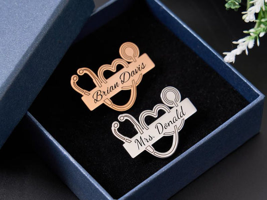Personalised Doctor Brooch
