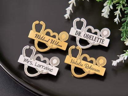 Personalised Doctor Brooch
