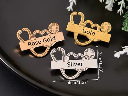 Personalised Doctor Brooch
