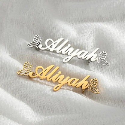 Butterfly Name Brooch