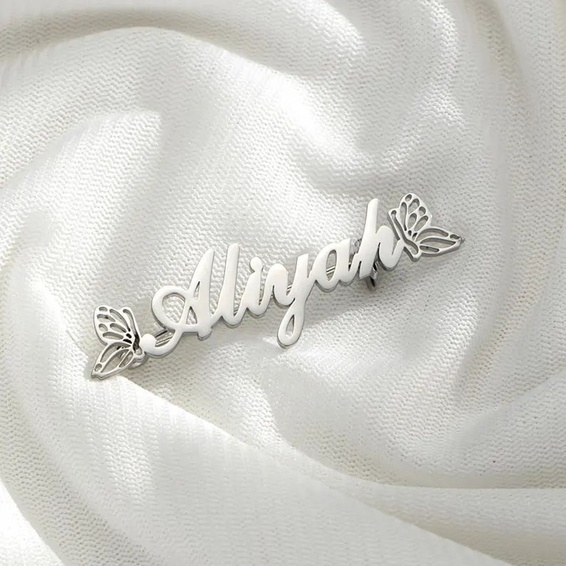 Butterfly Name Brooch