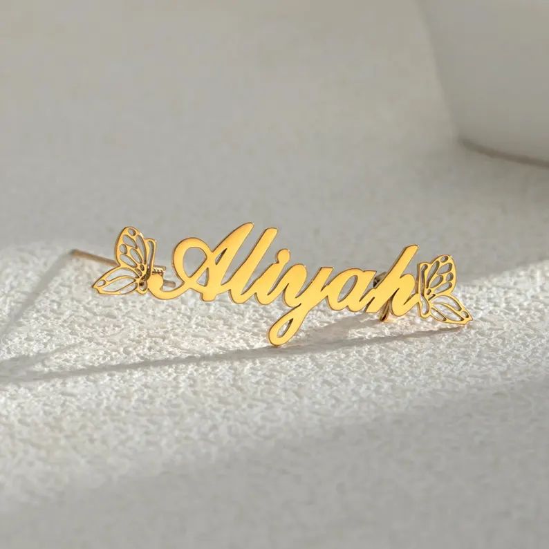 Butterfly Name Brooch