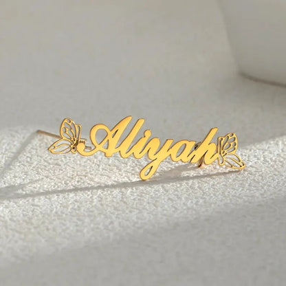 Butterfly Name Brooch