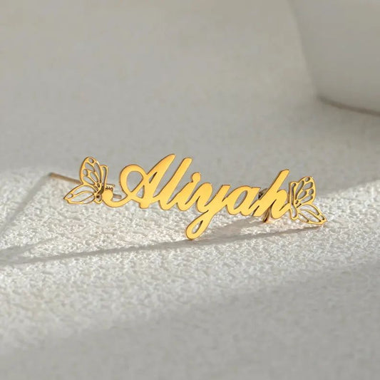 Butterfly Name Brooch