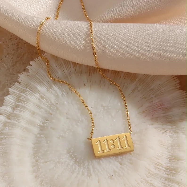 Angel number 11:11 necklace