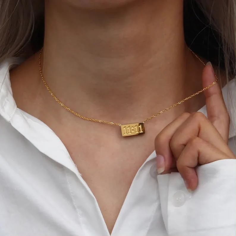 Angel number 11:11 necklace
