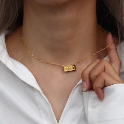 Angel number 11:11 necklace