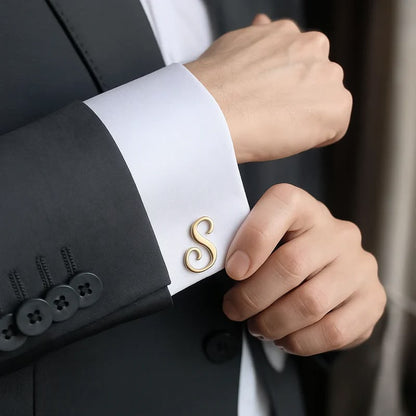 Single initials cufflinks