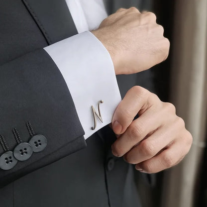 Single initials cufflinks